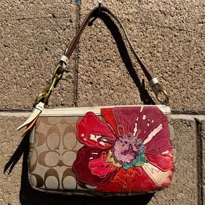 Vintage Coach Poppy Floral Mini Demi